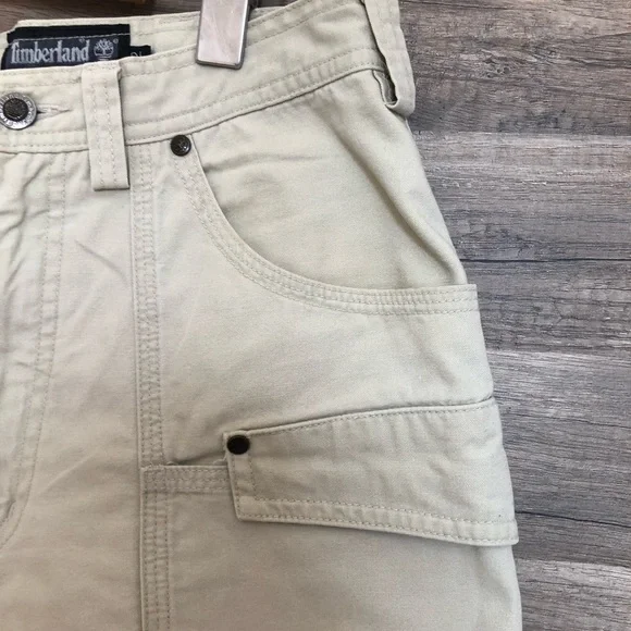 Timberland Men's Cream Cargo Shorts Size 32 - Picture 5 of 9